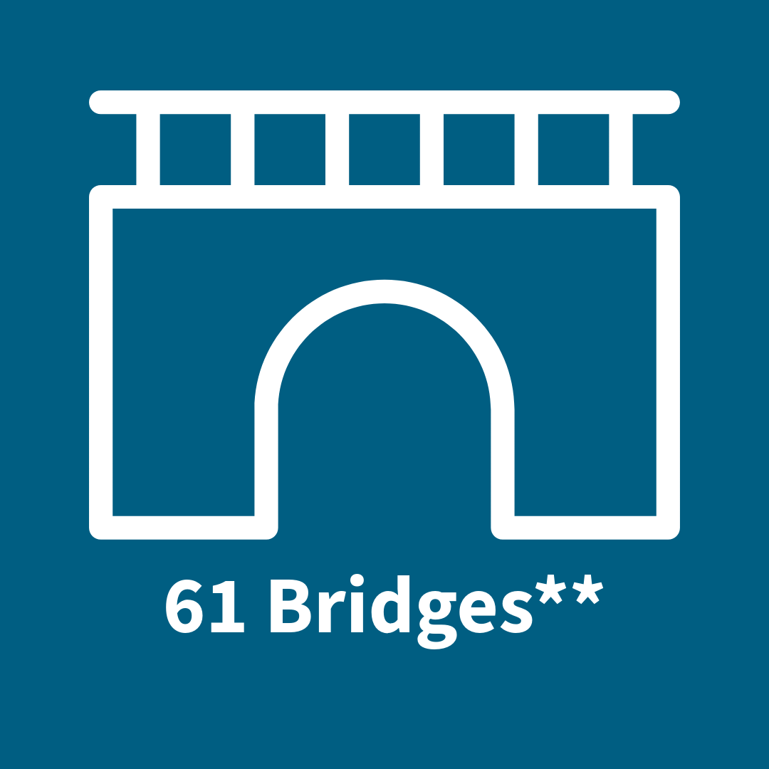 Bridge. 61 bridges**.